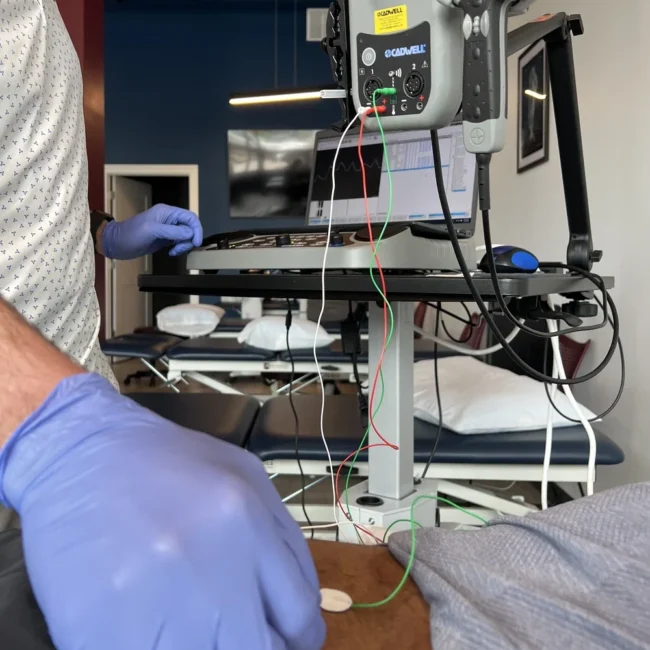 EMG and NCV diagnostic equipment with electrode wires Chicago