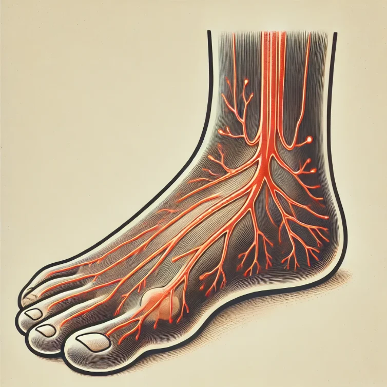 peroneal neuropathy nerve damage in lower leg diagnosed with EMG testing